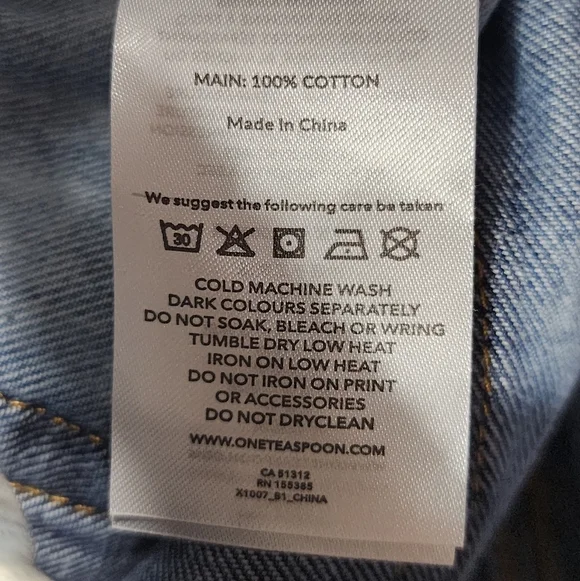 One Teaspoon From Free People The ROADHOUSE Wide Leg Jeans Causual Size Med - Picture 14 of 14